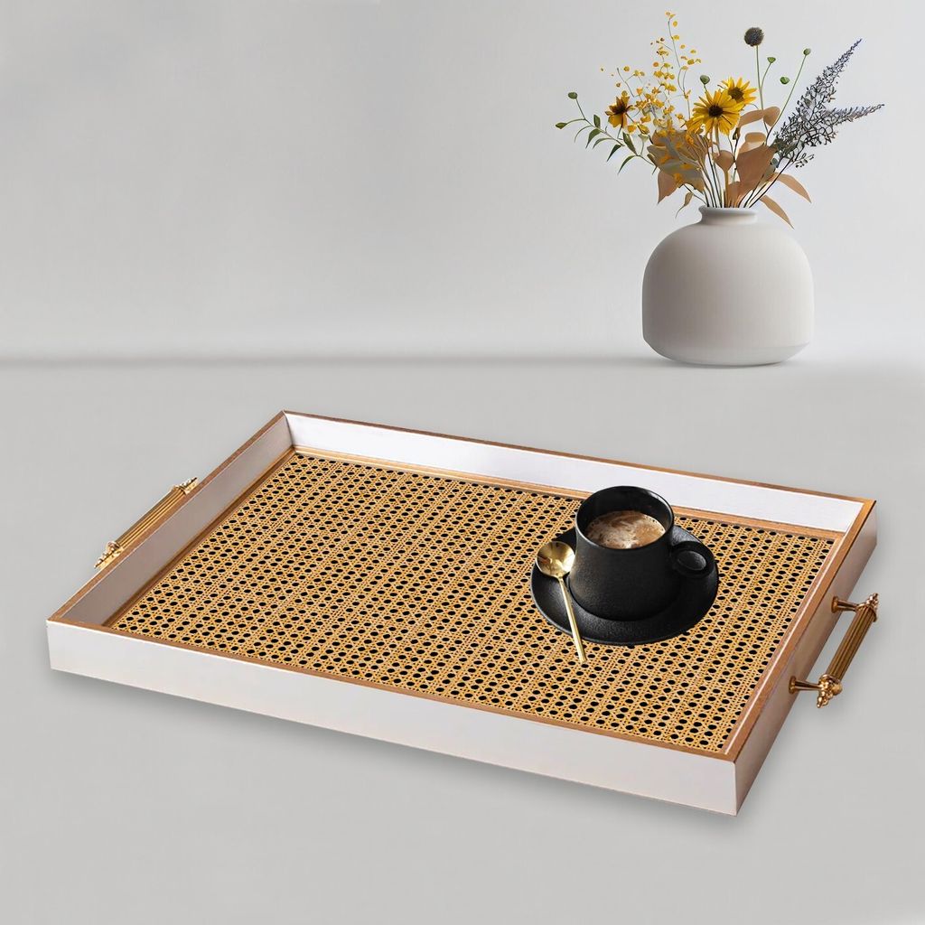Evila Originals, TPB9896, Tablett, Mehrfarbig, 100 % GLAS, 50 x 29 x 3,5 cm
