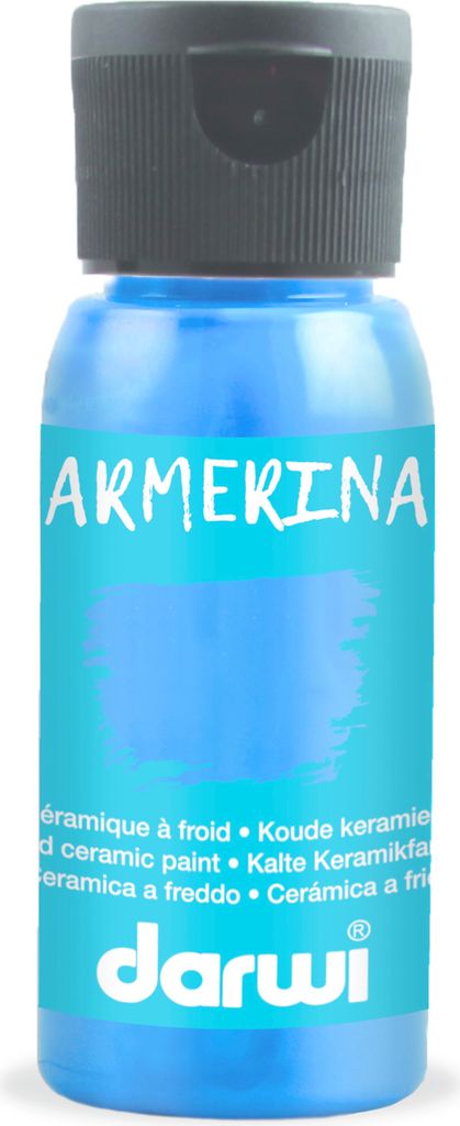 Darwi 4x DARWI Kalte Keramikfarbe, Flasche 50ml, Blau - Blau DA0380050215C