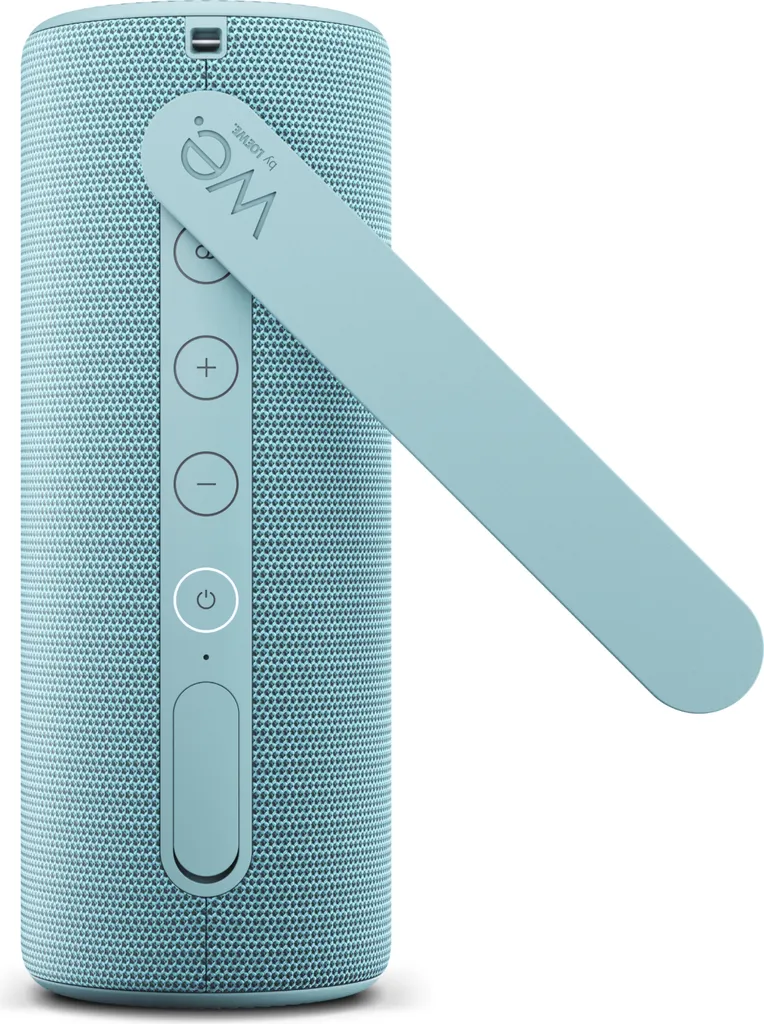 Loewe WE. Hear 1 Aqua Blue, altoparlante Bluetooth, 40W, resistente all'acqua, portatile, ricaricabile, 14h di autonomia, per uso esterno e interno
