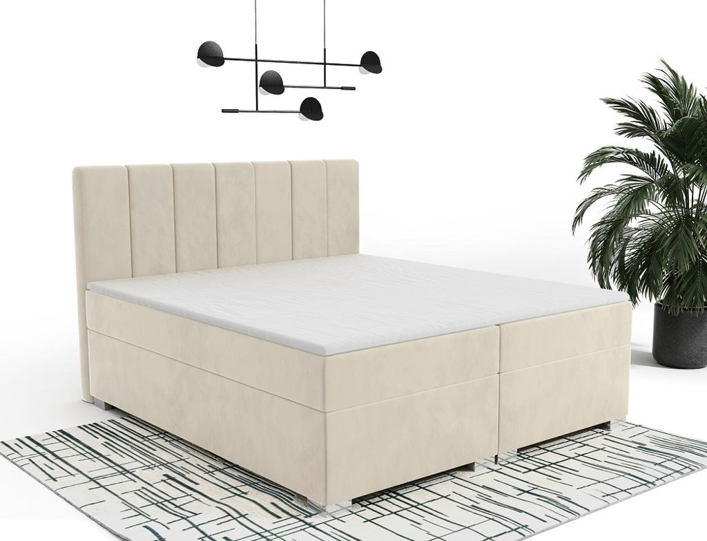 FurMeb24 - Boxspringbett , Ehebett  200x200cm ANDI  Produktbild 