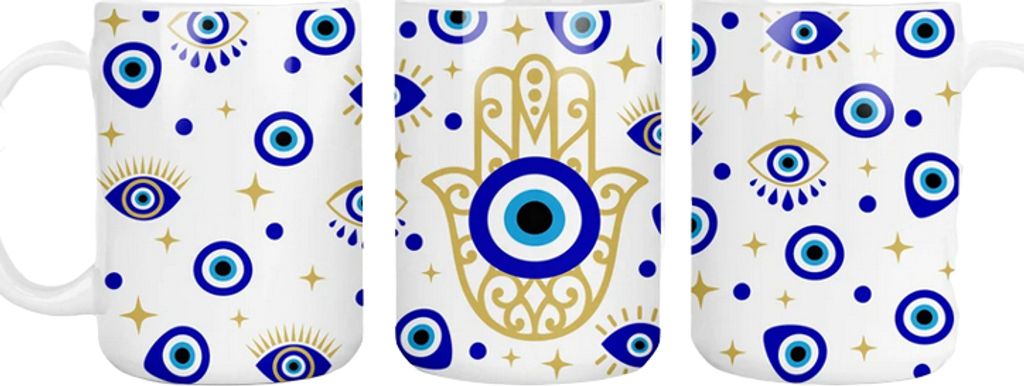 Hrnek 300ml Eye of the Prophet Turecko Řecko Nazar Obrázek produktu 