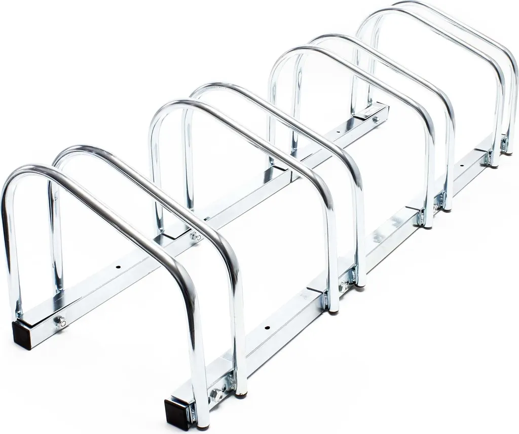 Wiltec Râtelier pour 4 Vélos 95x33x27cm en Acier Galvanisé A3 Robuste