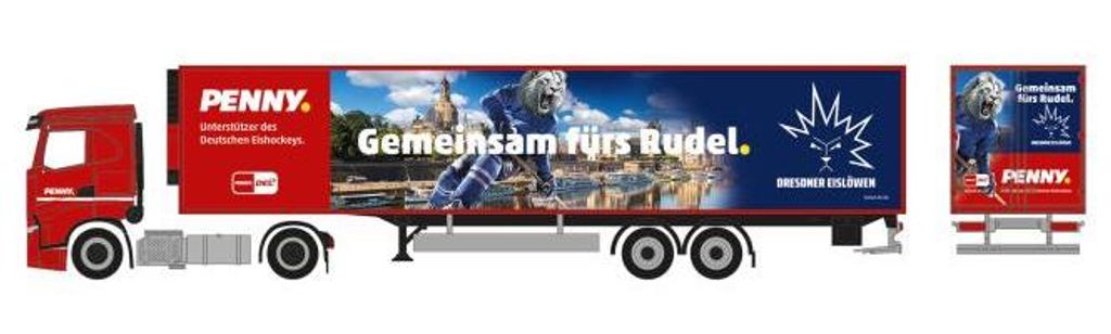 Herpa LKW Iveco S-Way Kühl-KSZ PENNY DEL / Dresdner Eislöwen 962032