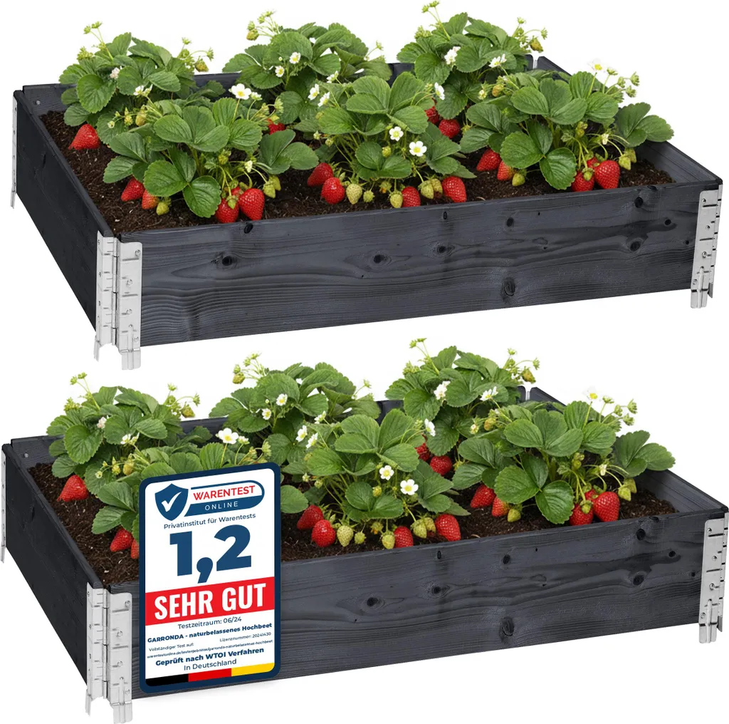 Plateaux caisse en bois anthracite empilables pour palette de transport