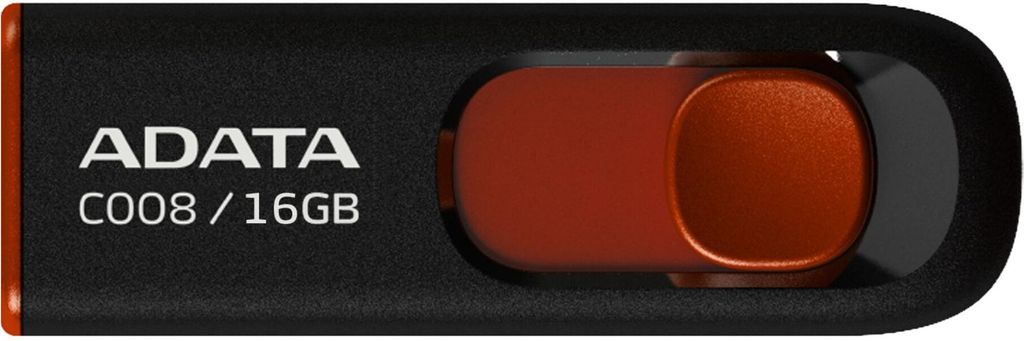 ADATA USB 2.0 C008 nero 16GB AC008-16G-RKD Immagine del prodotto 