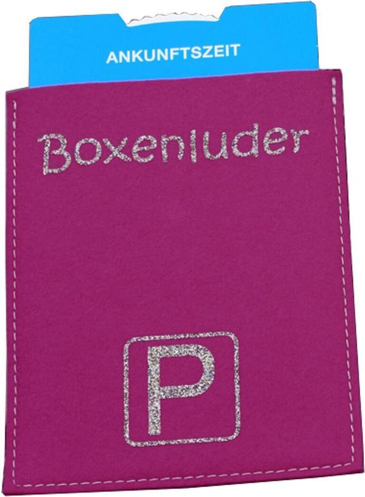 Metz Parkscheibe + Filzhülle BOXENLUDER Produktbild 