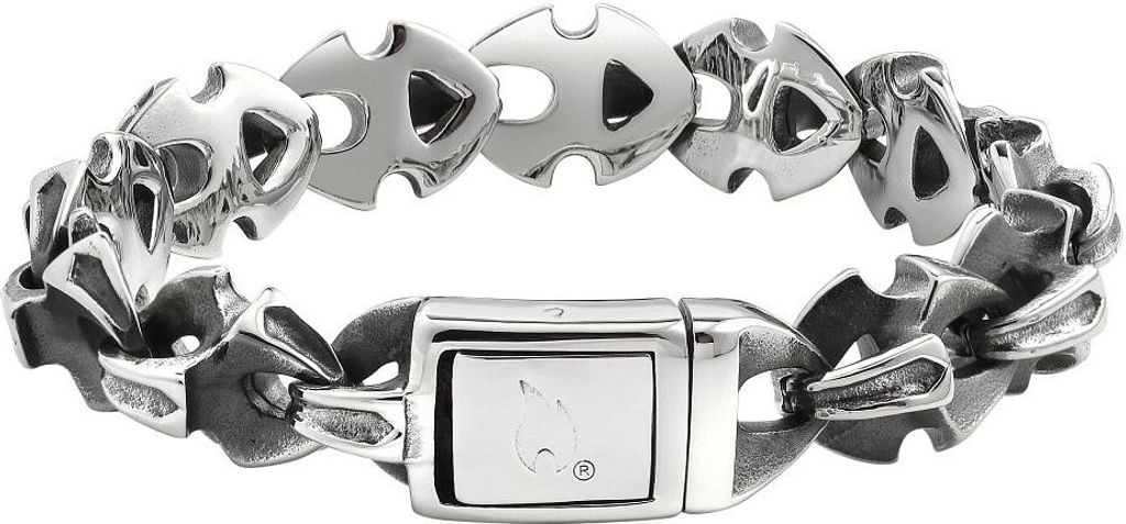 ZIPPO - Vintage Bracelet Armband - 22cm Edelstahlarmband Motorradketten-Design Ladder-Verschluss 2007157