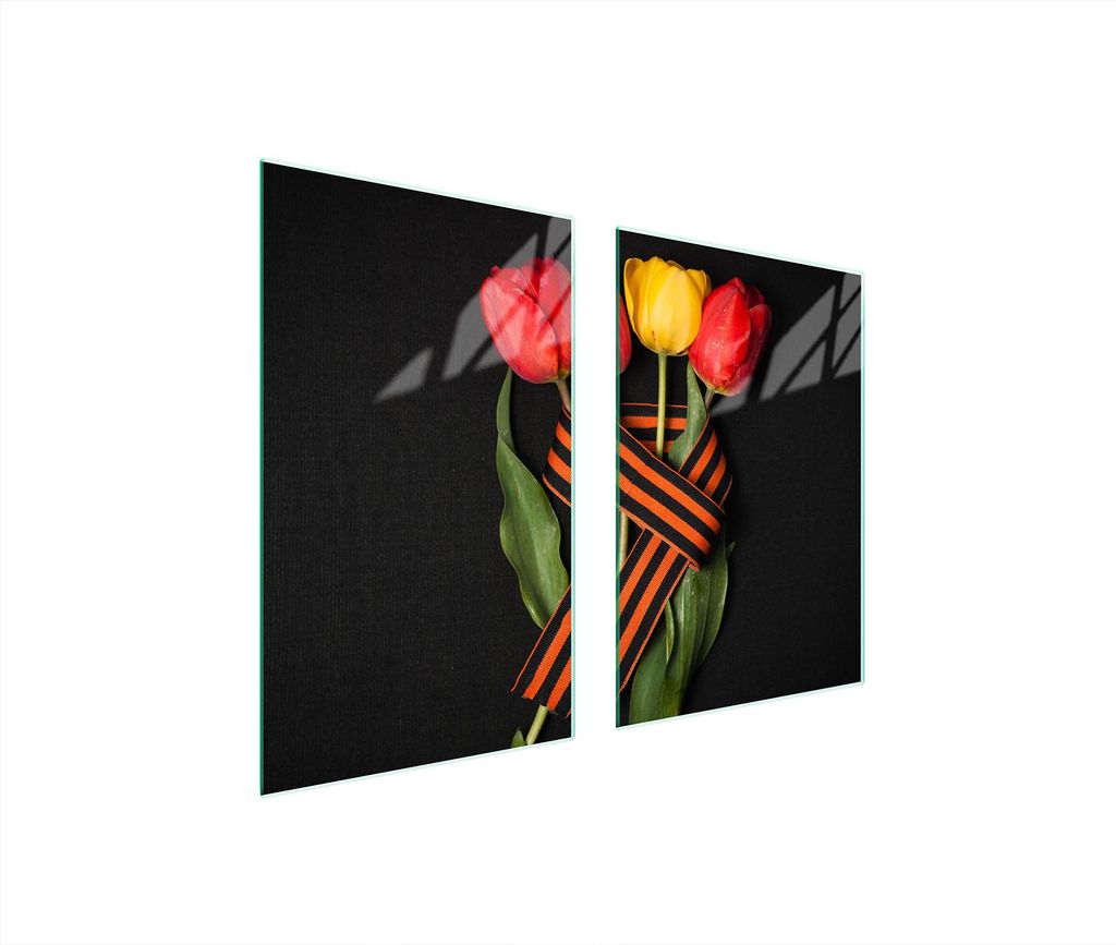 Glasschutzplatte Für Küche 65X52 Rosen