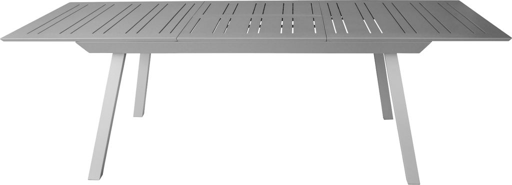 Gardissimo ausziehbarer Aluminium-Gartentisch / Ausziehtisch "Eterno" silber 172 / 243 x 100 cm (L x B)