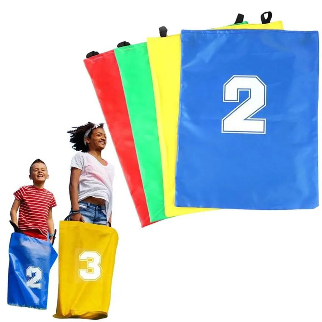 Jeu de Course en Sac Woopie Jumping Bags - Kit Animation 4 Pièces Enfants