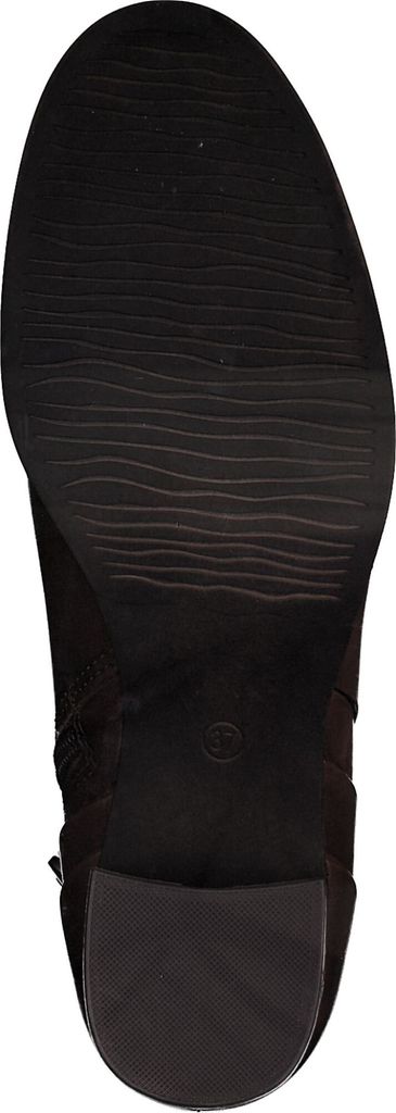 MARCO TOZZI Damen Stiefelette Leder klassisch elegant Blockabsatz 2-25348-41, Größe:37 EU, Farbe:Braun