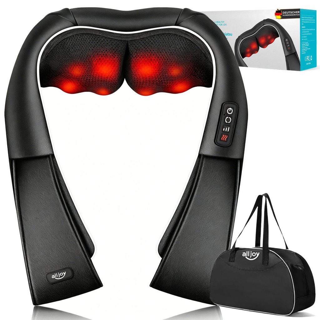 Shiatsu Massagegerät Nacken Schulter,4D Nackenmassagegerät Produktbild 