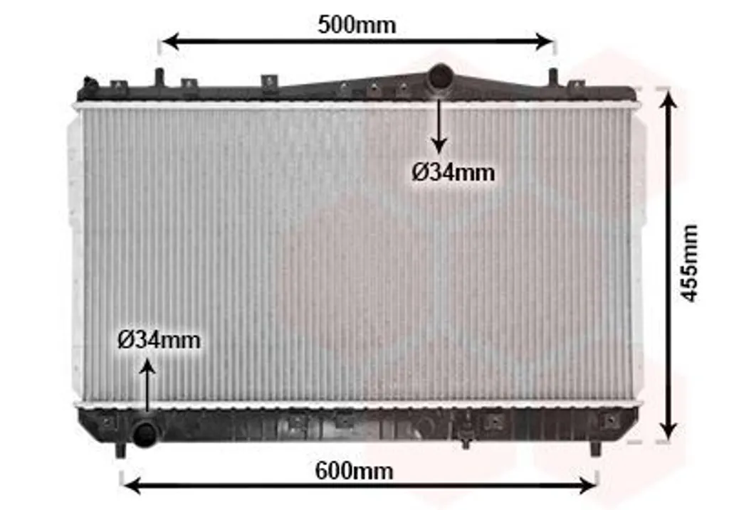 Radiateur moteur VAN Wezel 81002052 pour Daewoo | Refroidissement