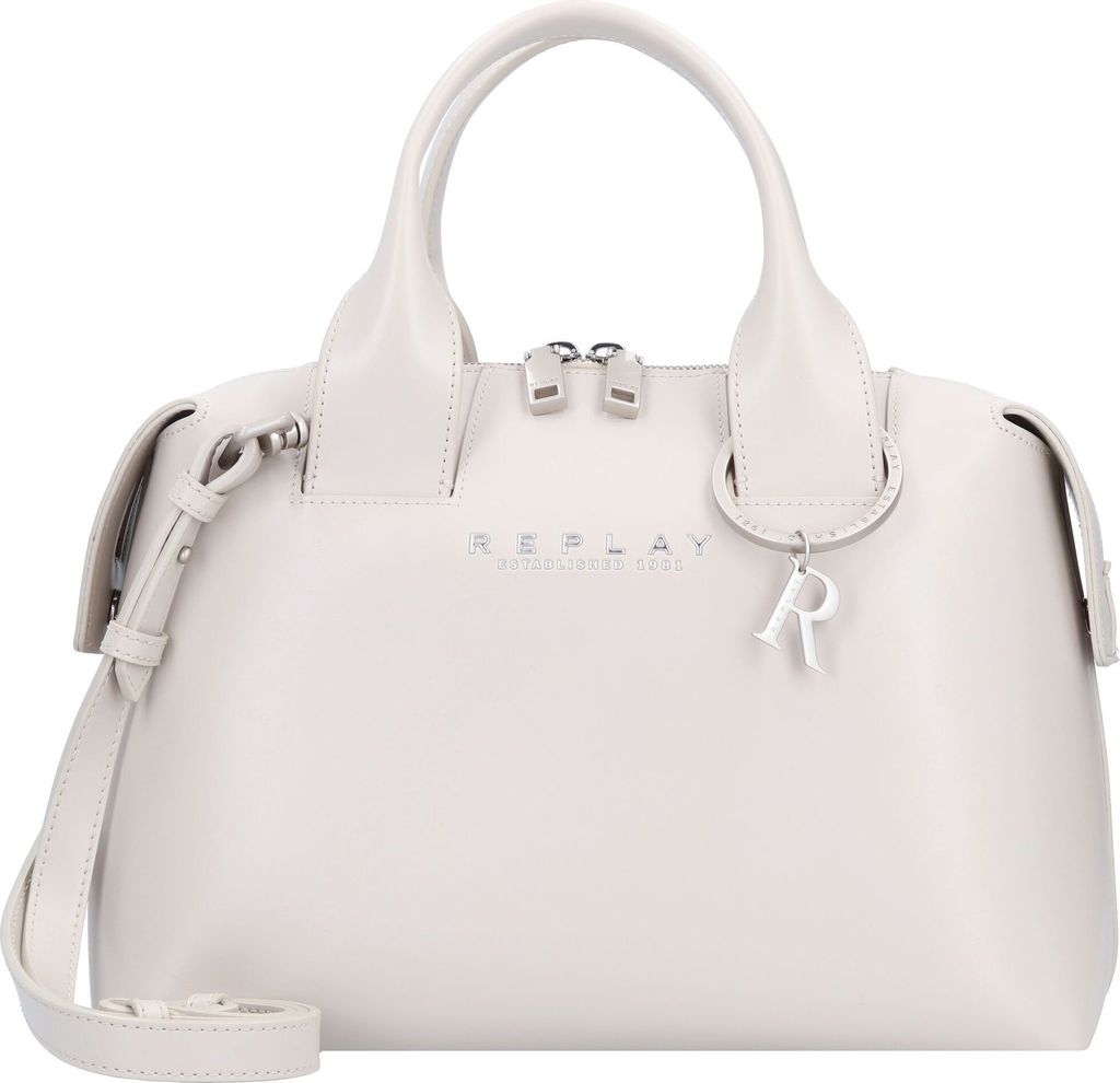 REPLAY Handtasche Established 1981 Offwhite