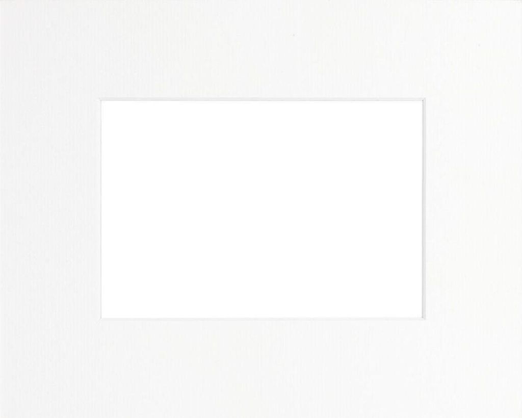 Ceanothe Standard-Passepartout 24x30 cm mit 15x20 cm weiß