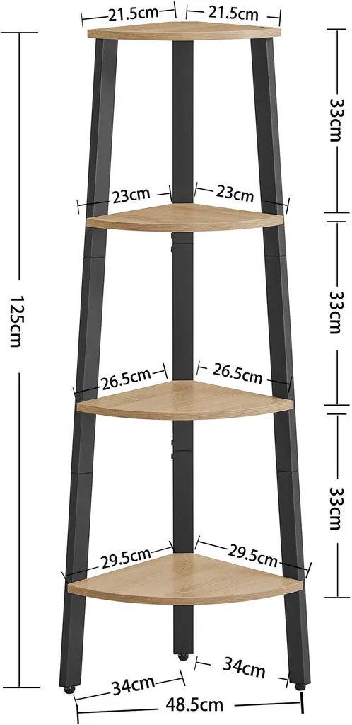 Meuble de Rangement d'angle pour Petits Espaces - Colonne Valora Sonoma - 3