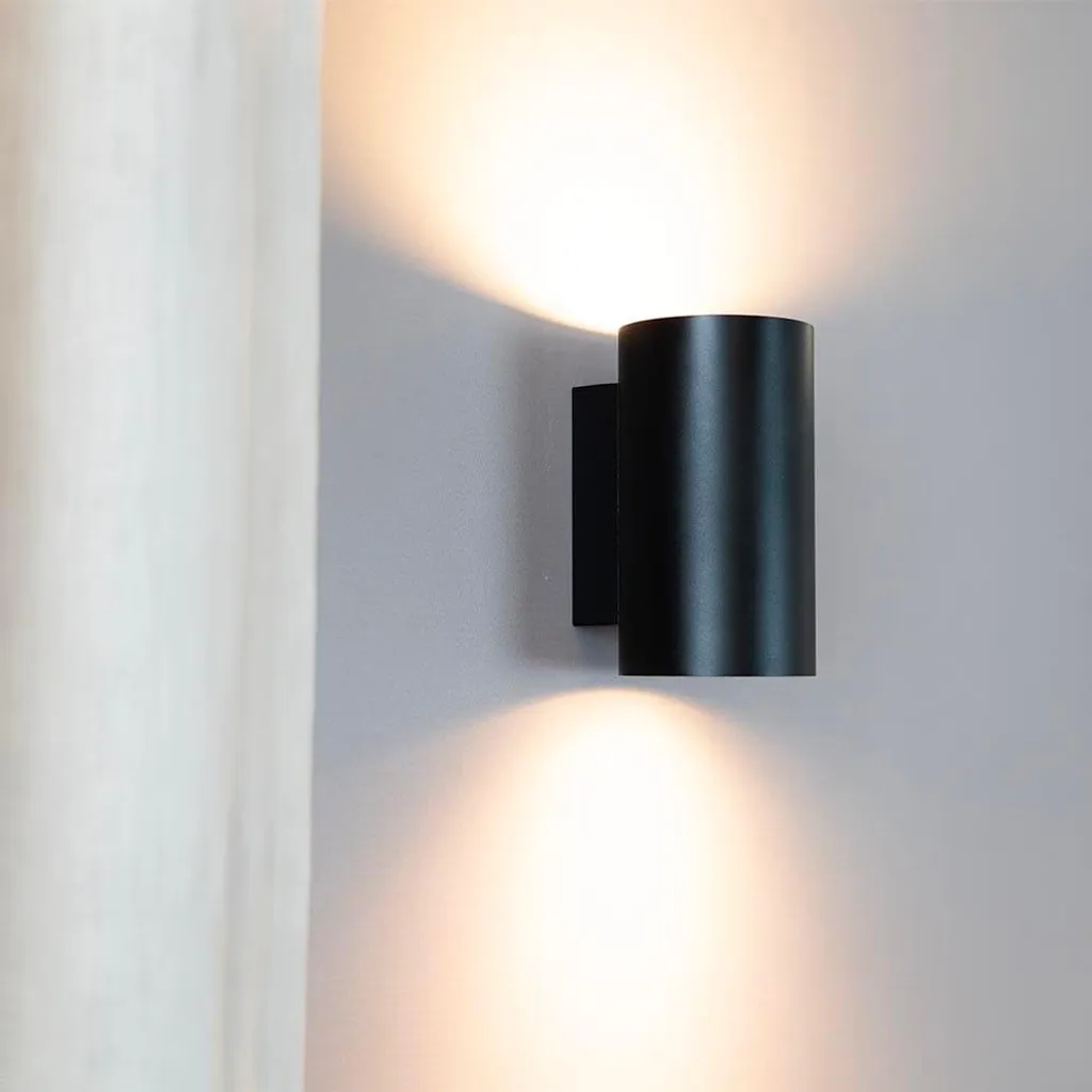 Applique Murale Anti-Éblouissement 10W Noir Mat pour Éclairage Indirect
