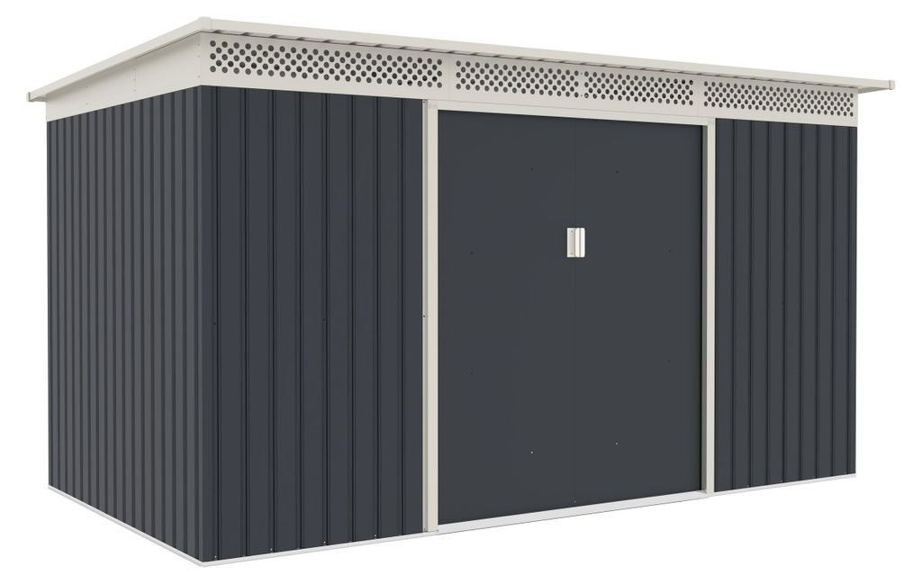 Domek ogrodowy G21 GRAH 700 - 340 x 206 cm, antracyt Zdjęcie produktu 