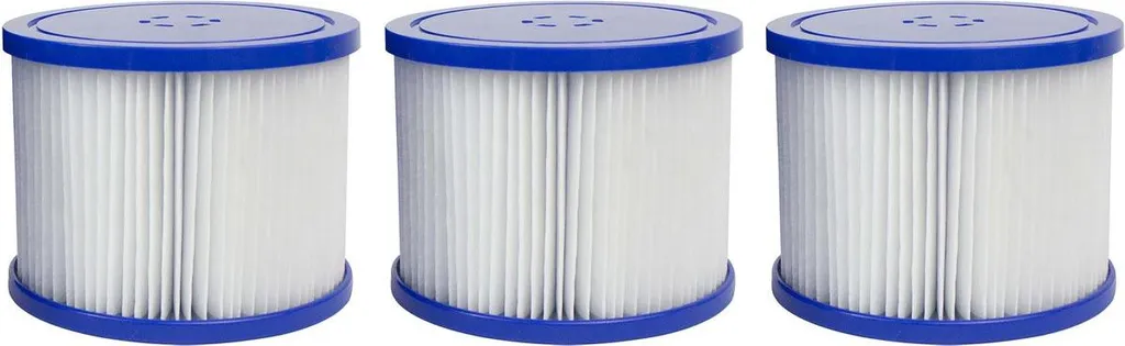 Cartouche filtration Spa gonflable - Lot de 3 filtres avec maille Dacron