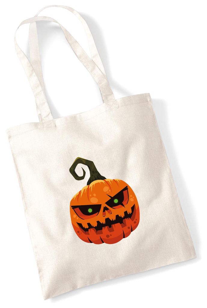 Huuraa Jutebeutel Halloweenkürbis Kürbis 10 Liter Natural Baumwolle Tasche Geschenkidee