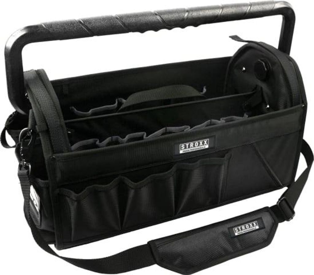 Stroxx Werkzeugtasche 20" wetterfest Schwarz/Grau, robuste Produktbild 