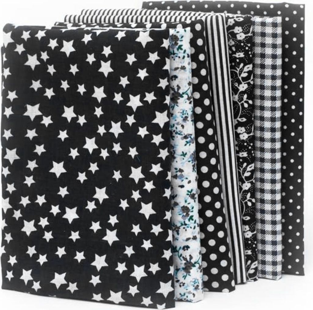 Tdoenbutw Stoffquadrate Baumwolle Basteln Stoffbündel Patchworkquadrate Quilten Nähen Patchwork DIY 19,68 Zoll * 19,68 Zoll 7 Stück Baumwolle, r...