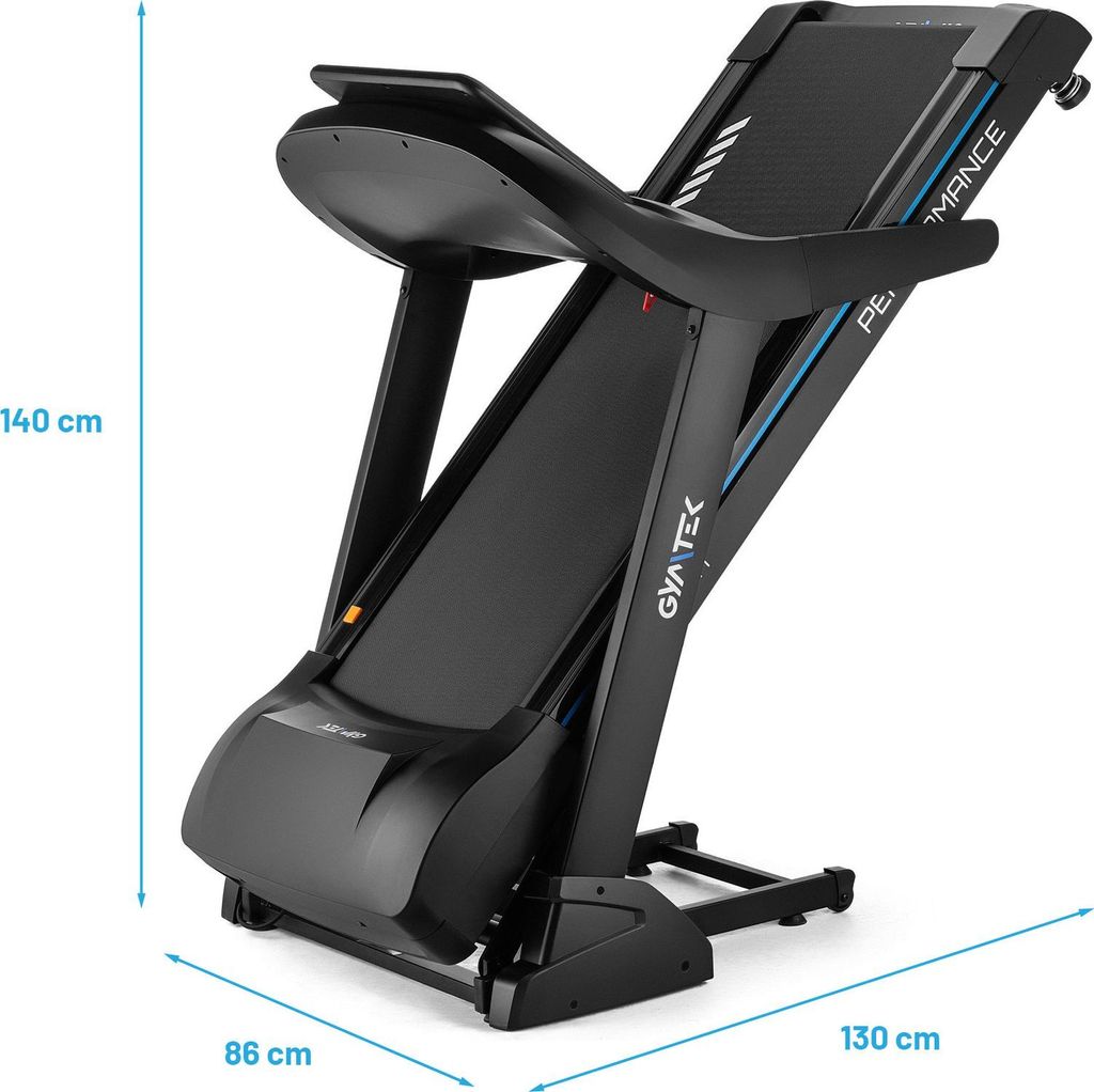 Riksion Klappbares Laufband - 14 Km/h Mit Neigung, LED Display Und App Steuerung