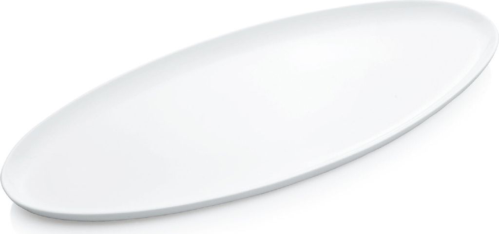 Platte 65 x 29 cm weiß, Porzellan Produktbild 