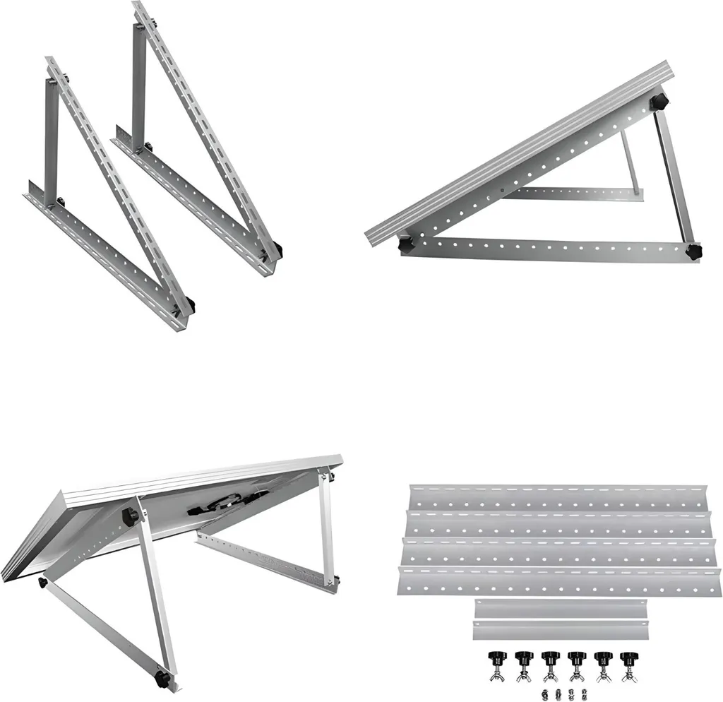 Staffa Centrale Elettrica Balcone 45" Regolabile - Supporto Solare Tetto