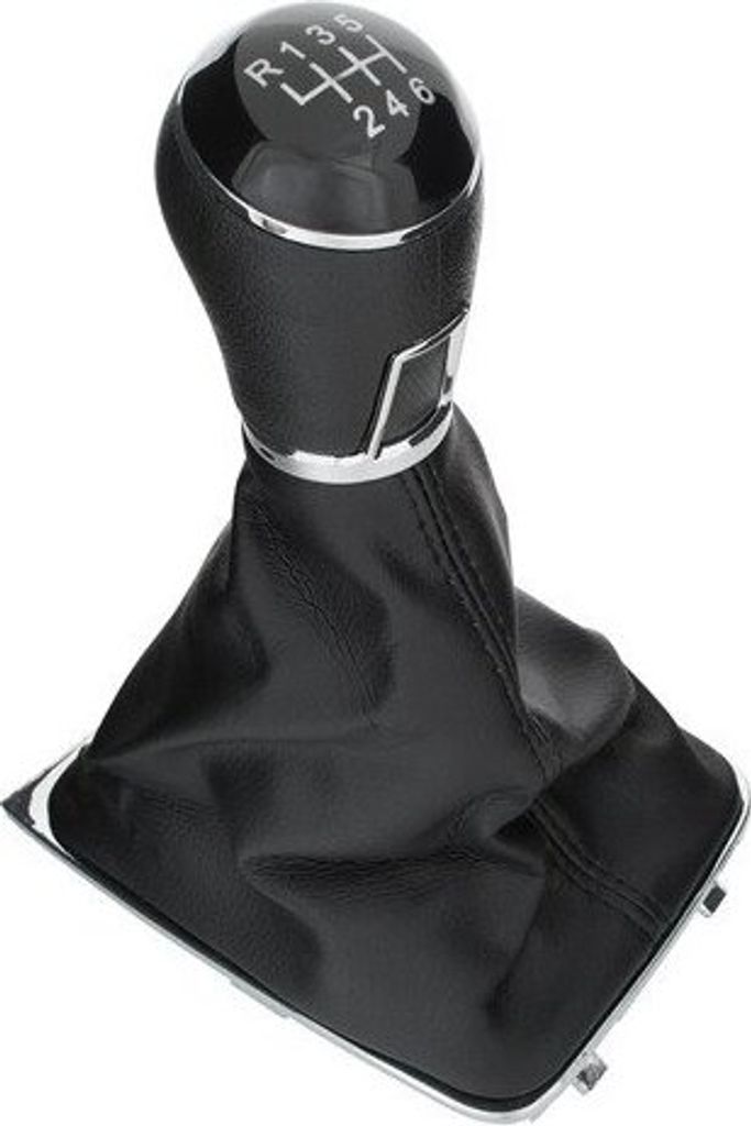 Pommeau de levier de vitesse noir / aluminium en 6-vitesses Image du produit 