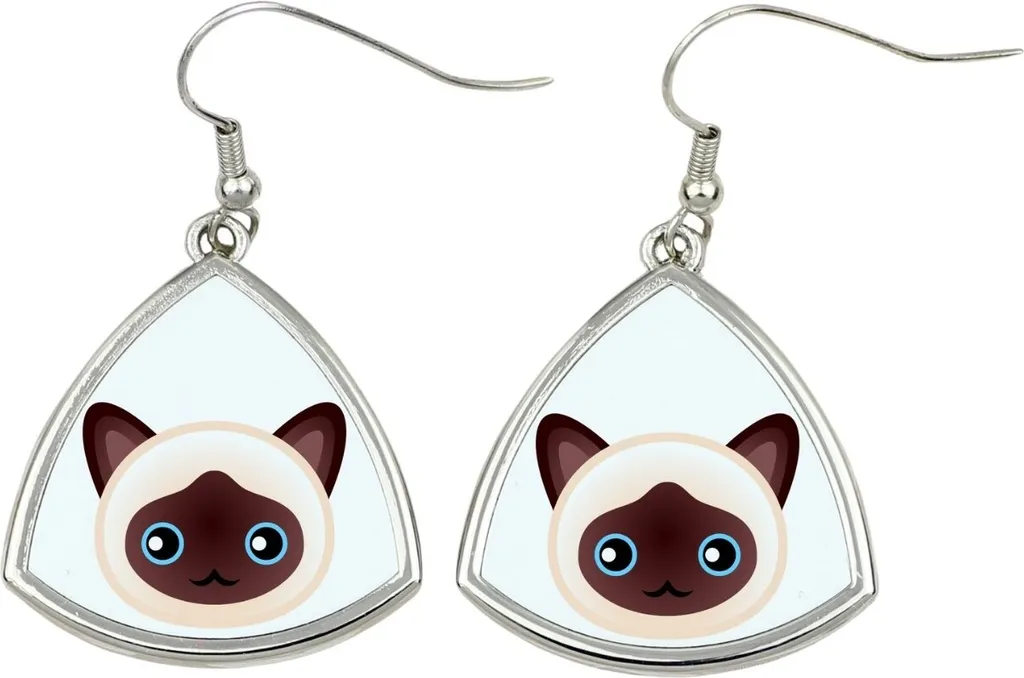 Regalo Donna: Orecchini Birmania Art-Dog in Metallo Design Unico