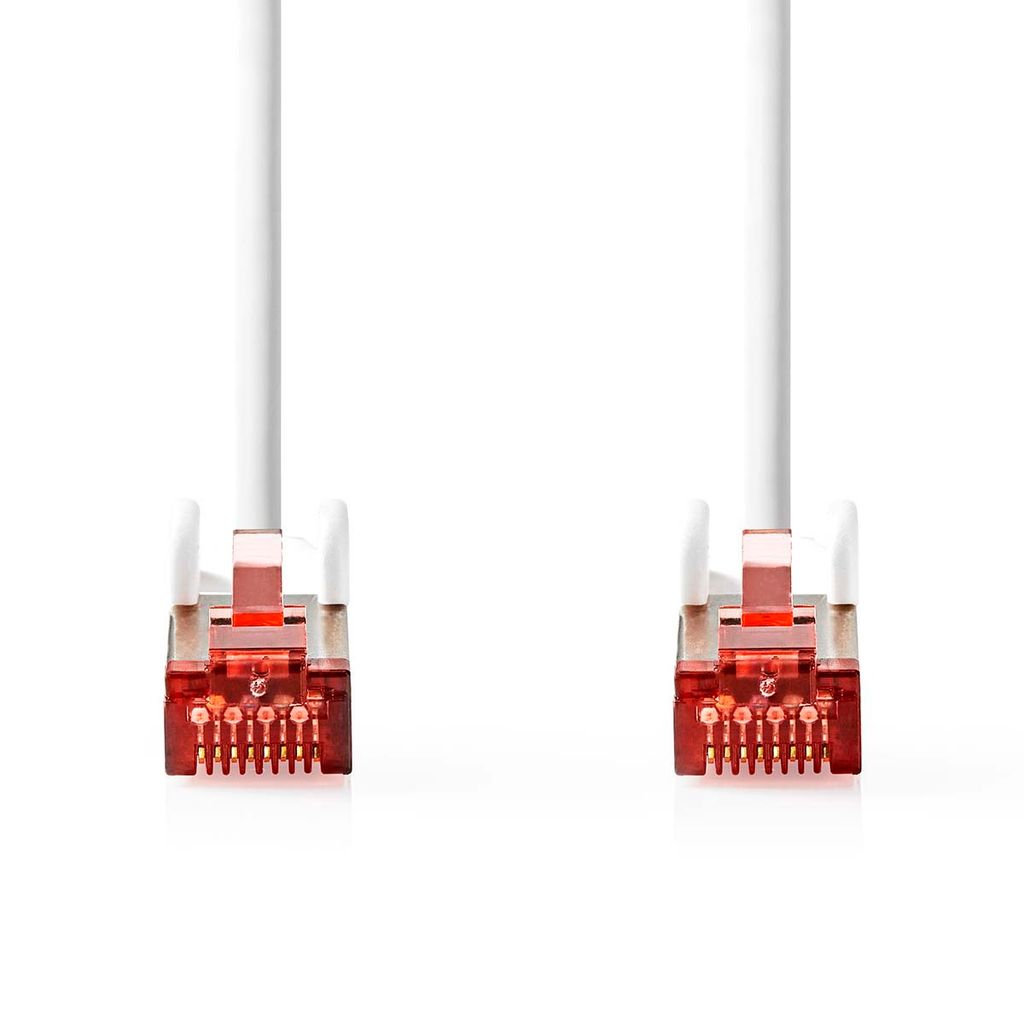 Nedis CAT6a-Netzwerkkabel - S/FTP - RJ45 Stecker - RJ45 Stecker - 3.00 m - Snagless - Rund - LSZH - Weiss - Box