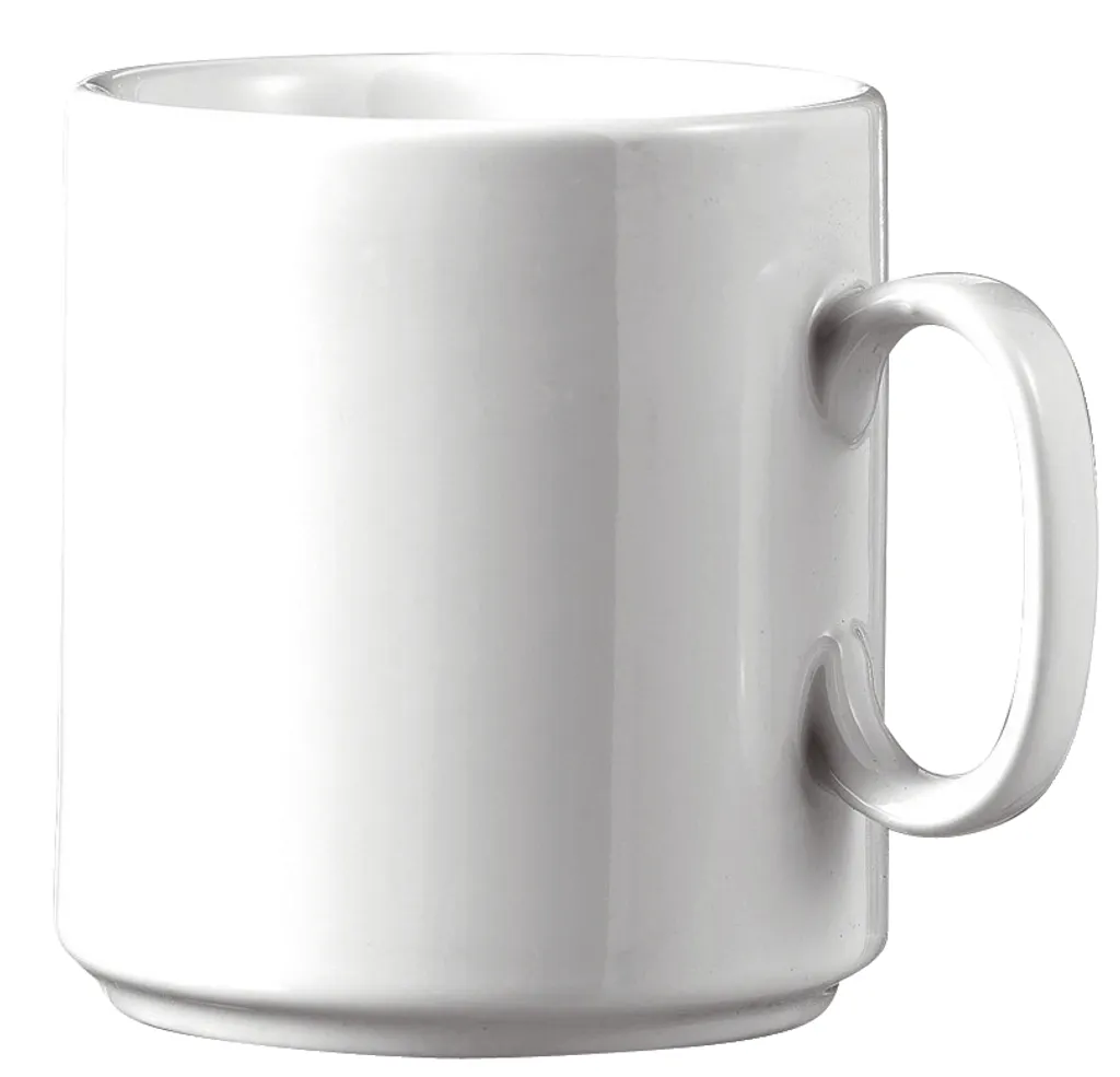 Set 6 Tazze In Porcellana Bianca 325 Ml | Per Caffè, Tè, Cioccolata Calda | Adatte A Microonde E Lavastoviglie - 2