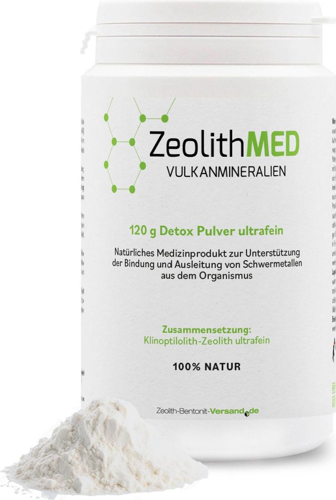 Zeolith MED Detox Pulver ultrafein 120g - Medizinprodukt