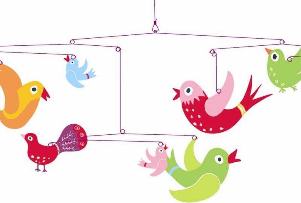 Décoration de meubles avec des oiseaux pour la chambre Image du produit 