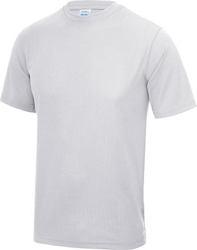 Just Cool JC001 | Cool T-Shirt +WRAP +UV-Sonnenschutz 30 - Farbe: Ash (Solid) - Größe: M