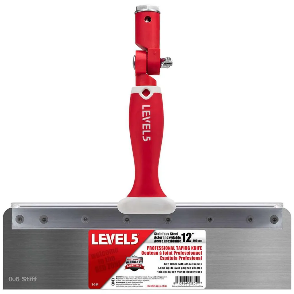 Level5 Spatola Professionale 305 mm Lama Rigida 5-384 Acciaio Inox