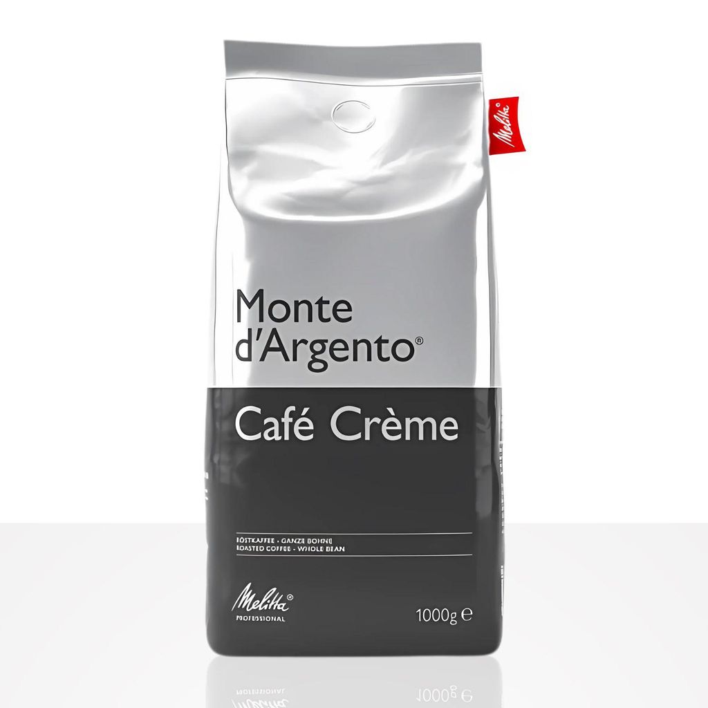 Melitta Monte D'ARGENTO Cafe Creme - 8 x 1kg Kaffeebohnen Produktbild 
