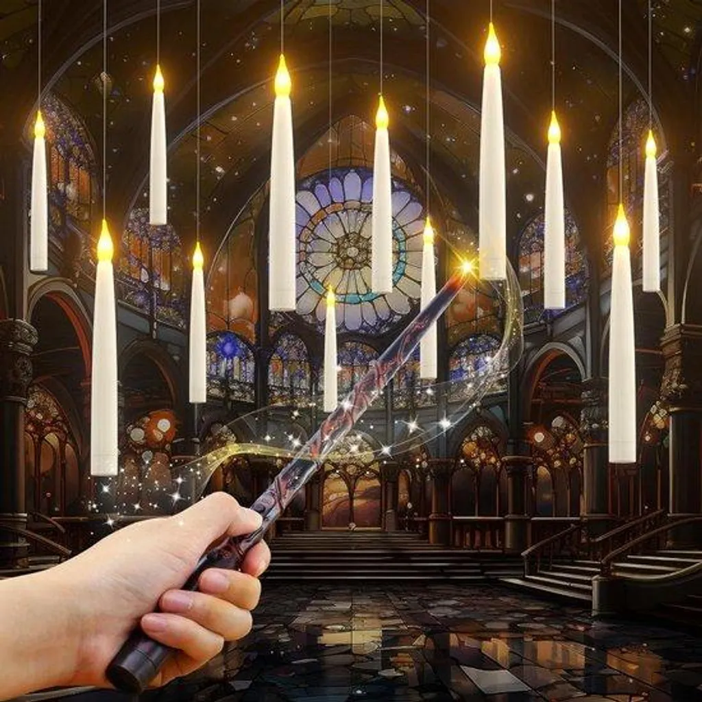 Bougies de Noël LED pour décoration de table Halloween et fêtes salon
