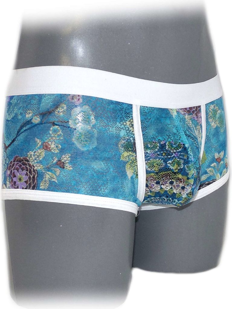 Comfortable fancy lace men boxer shorts