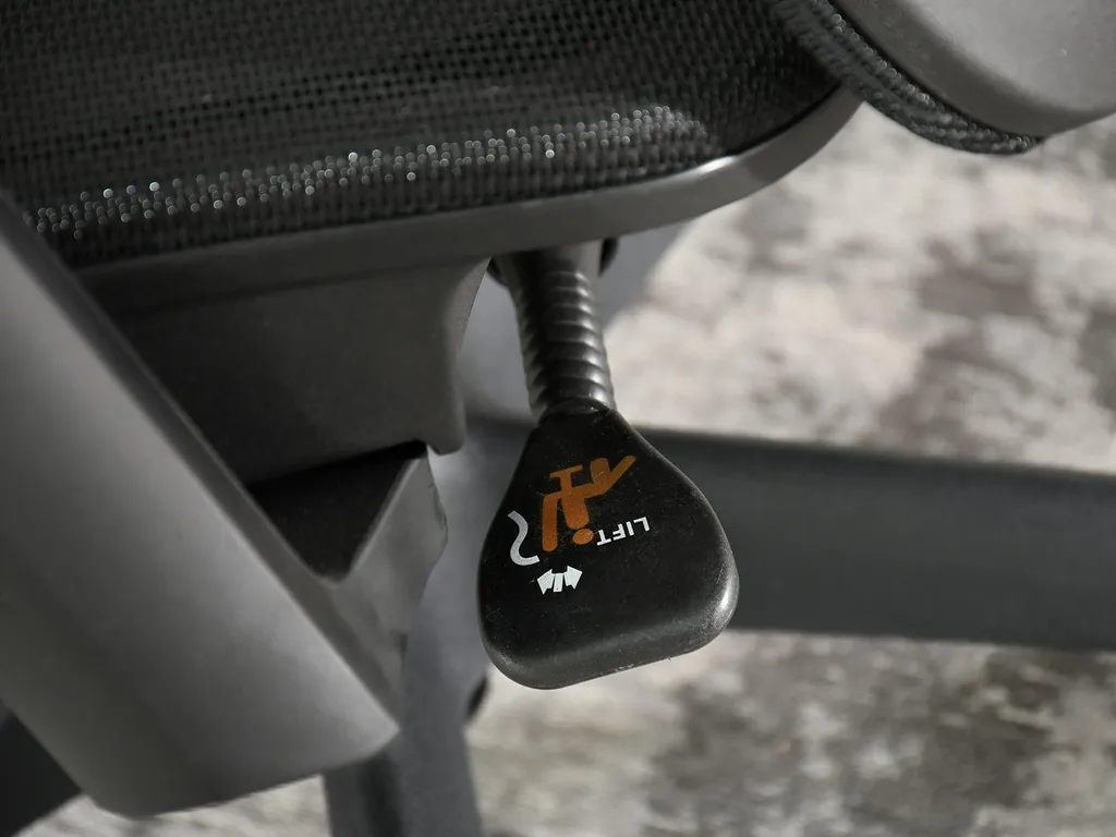 Chaise de bureau DELMY noir ergonomique - Siège confortable à roulettes - 15