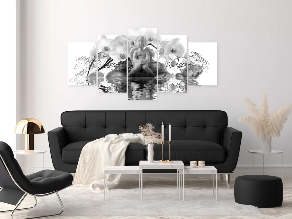 Décoration murale design : Impression sur verre acrylique d'Orchidée