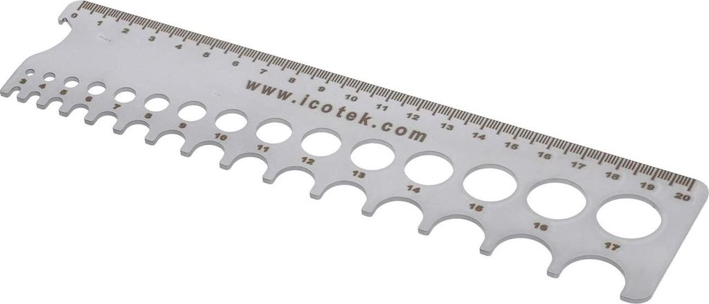icotek Kabelmessschablone Material Edelstahl V2A - 1 Stück