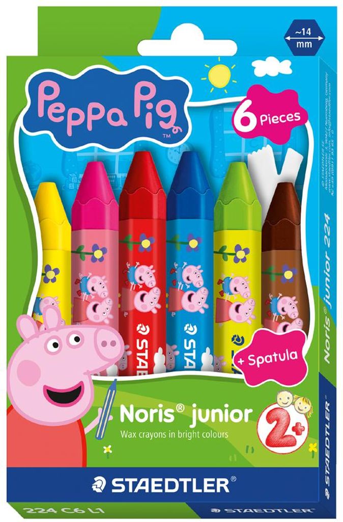 STAEDTLER Wachsmalkreide Noris junior Peppa 6er Kartonetui