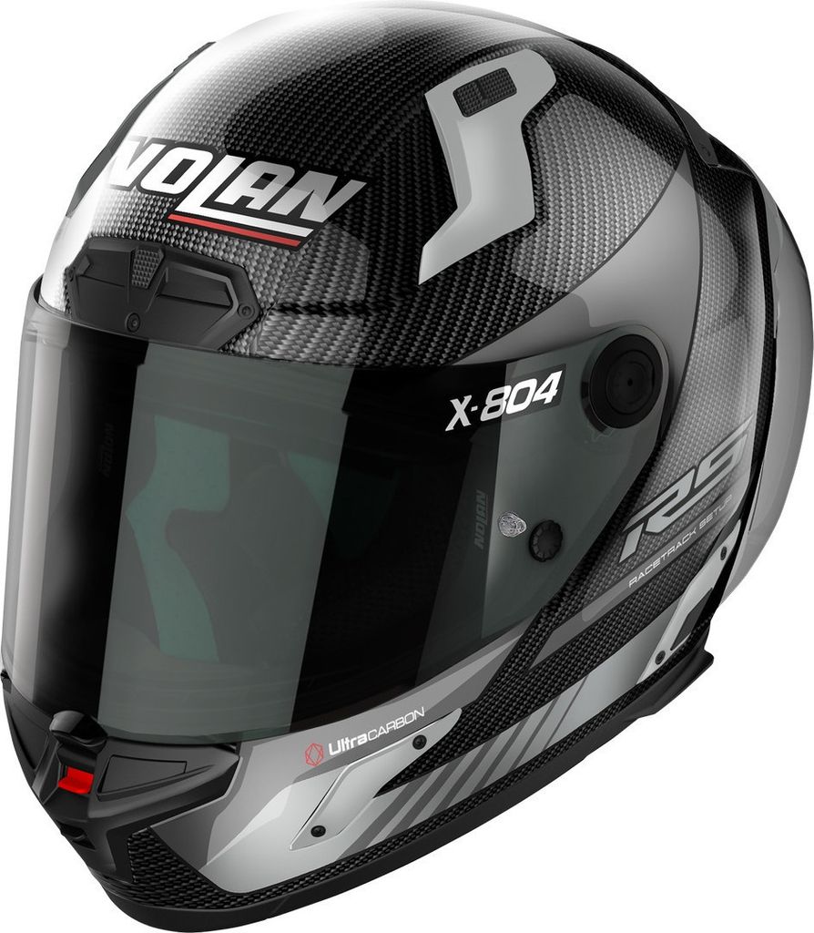Nolan X-804 RS Ultra Carbon Hot Lap Helm, schwarz/grau, XS (55)