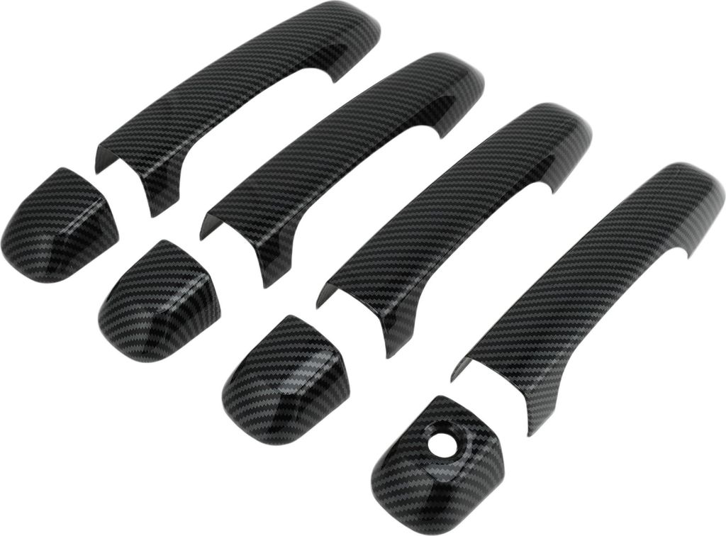 1 Set Autotürgriffabdeckung für Toyota Land Cruiser Prado J150 J200 LC200 Außen Schwarz ABS