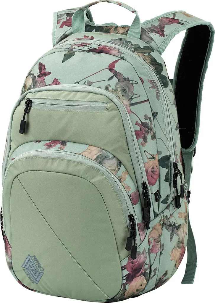 Zaino NITRO Stash 29 Backpack 15'' Laptop | Dead Flower Verde Scuro