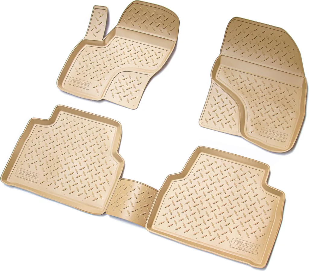 Set Tappeti 3D in Gomma per Ford Kuga MK1 2008-2013 - Beige Professional