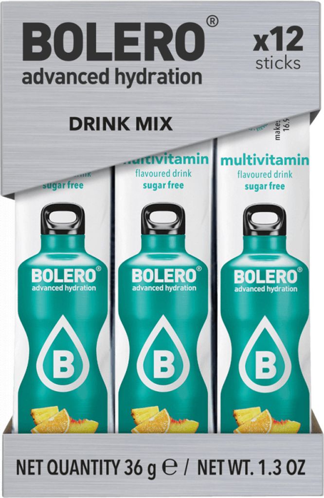 Bolero Sticks (12x3g) Multivitamin - Intra- & Post-Workout - Intra-Workout