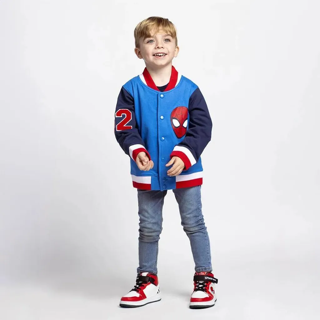 Veste Spiderman Chaude en Coton : Fini le Froid à la Récré en 6 Ans